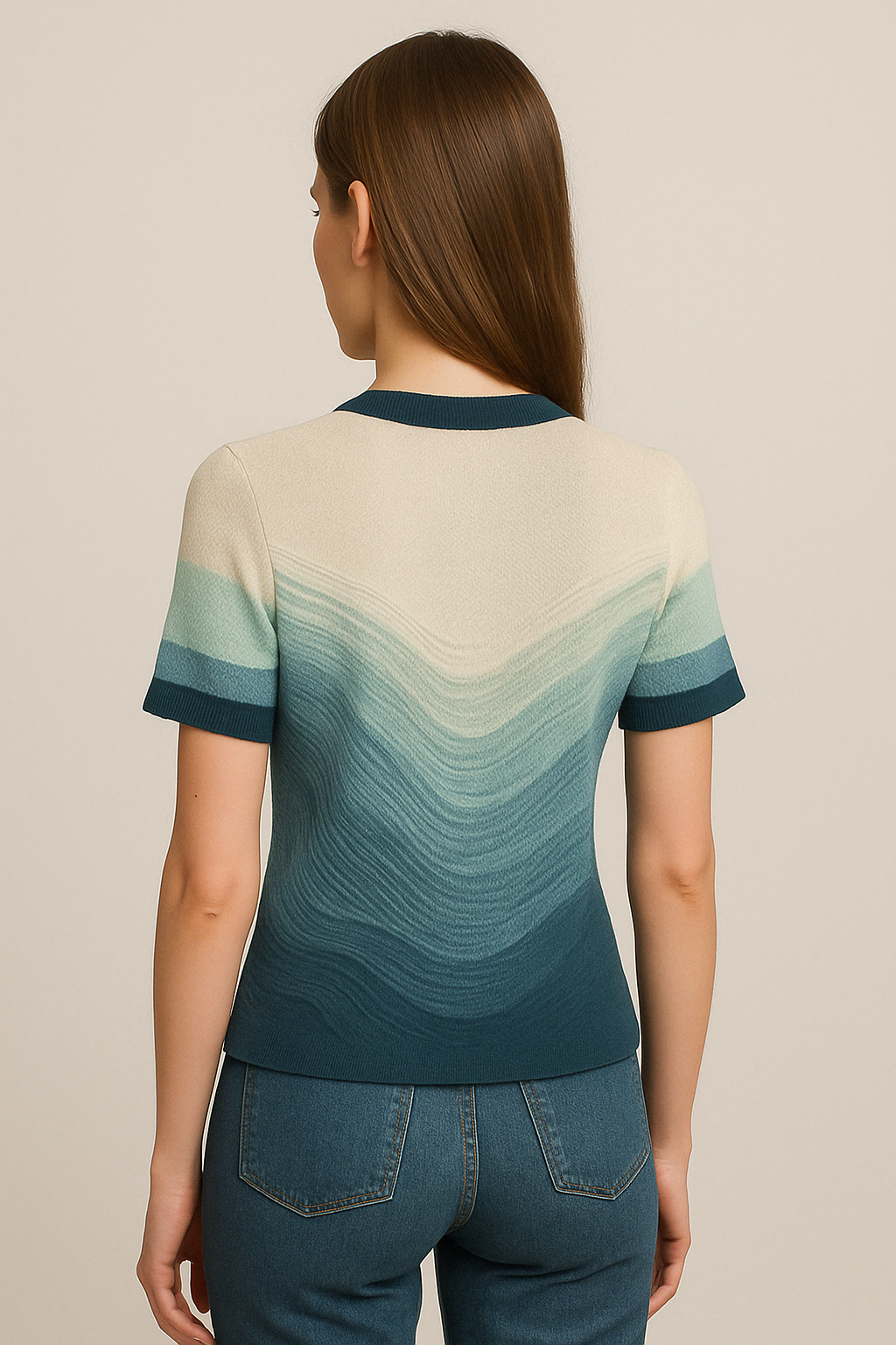 TNO-1302 | Tidal Flow Knit Blouse